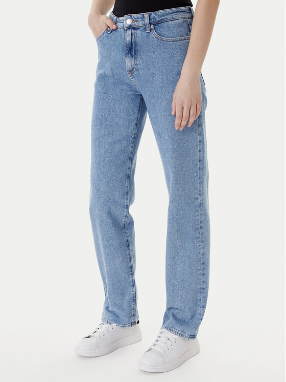 Tommy Jeans Jeansy Kira DW0DW22426 Niebieski Straight Fit