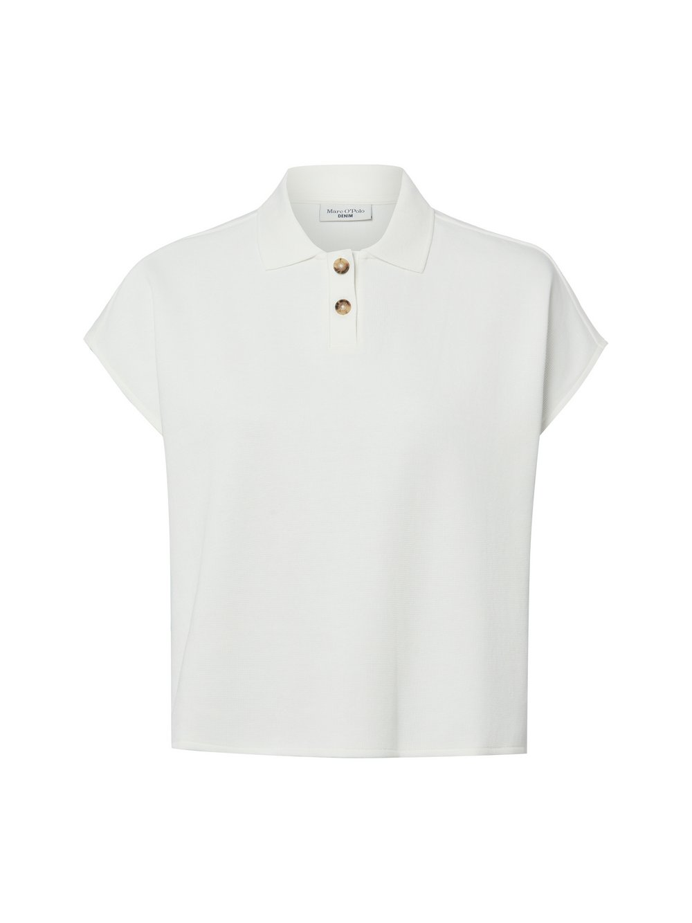 Marc O'Polo Denim Damska koszulka polo Kobiety Bawełna (100%) biały, L