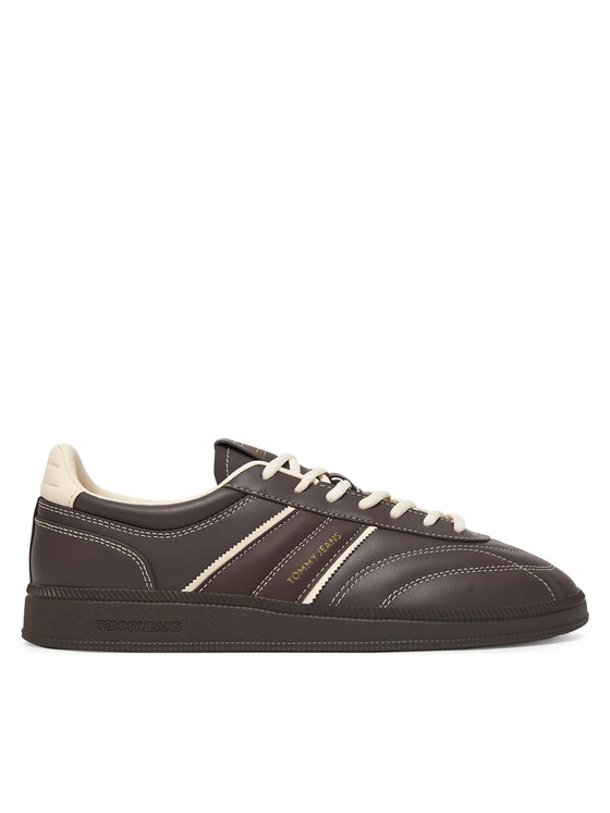 Tommy Jeans Sneakersy The Greenwich Edge Stitching EM0EM01708 Brązowy
