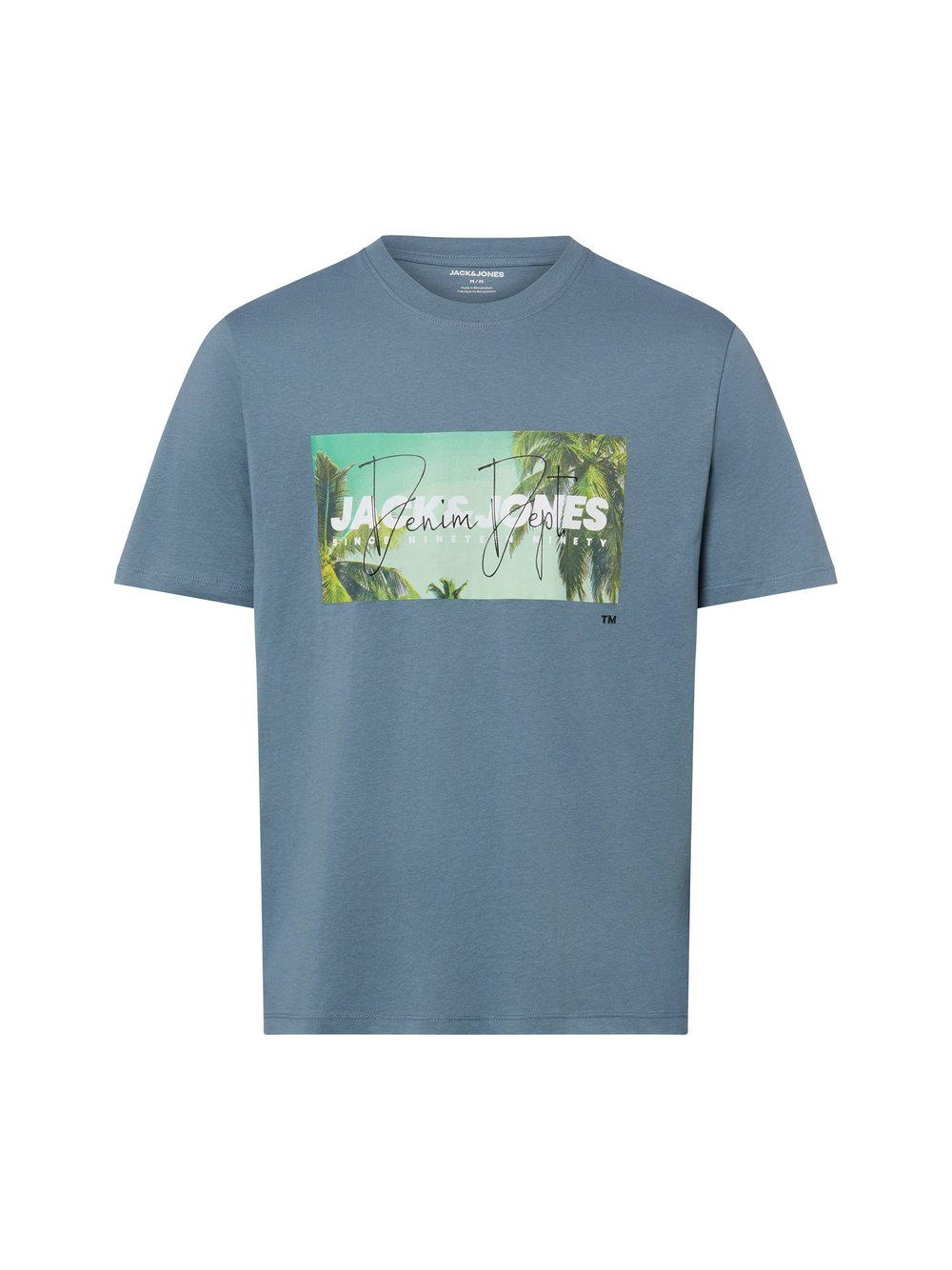 Jack & Jones Koszulka męska - JJIndiana Mężczyźni Bawełna (100%) szary, XXL