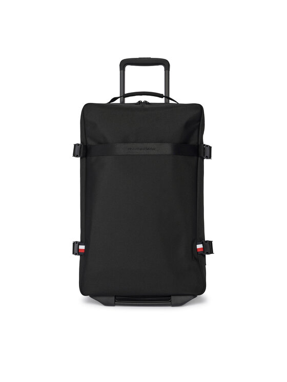 Tommy Hilfiger Walizka kabinowa Th Nylon Travel Soft AM0AM13474 Czarny