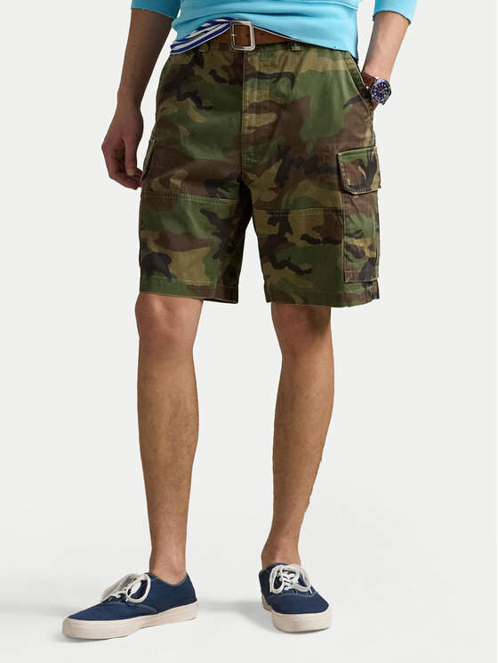 Polo Ralph Lauren Szorty materiałowe 710966288001 Zielony Relaxed Fit