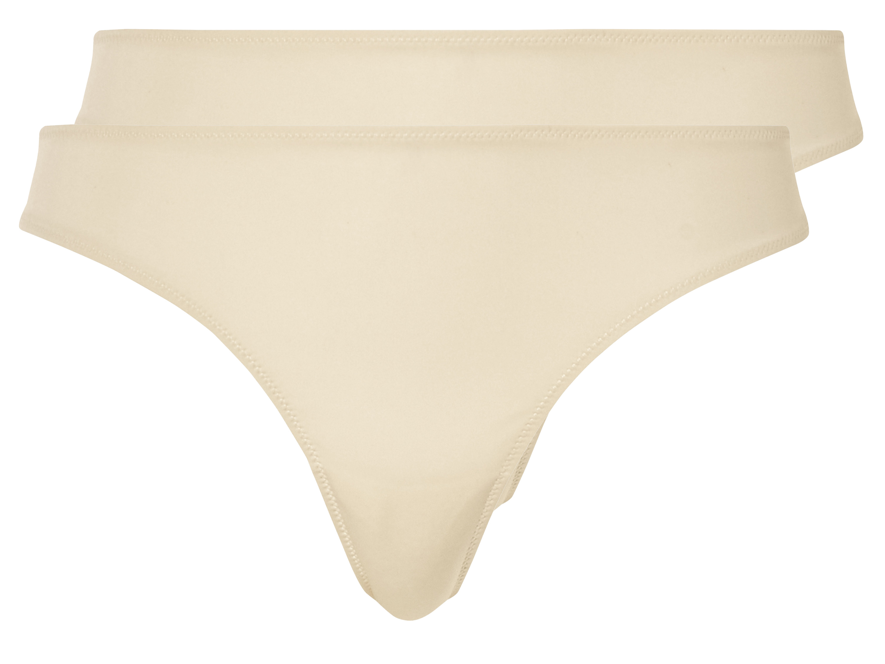 esmara® Stringi damskie, 2 pary (Biały, M(40/42)) miniaturka