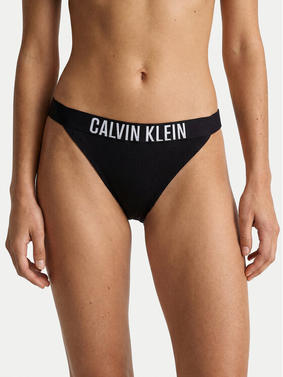 Calvin Klein Swimwear Dół od bikini LV00Q61213 Czarny