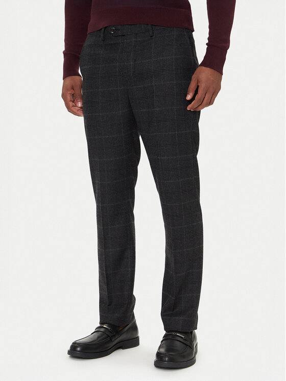 Tommy Hilfiger Chinosy Denton MW0MW40782 Szary Slim Fit