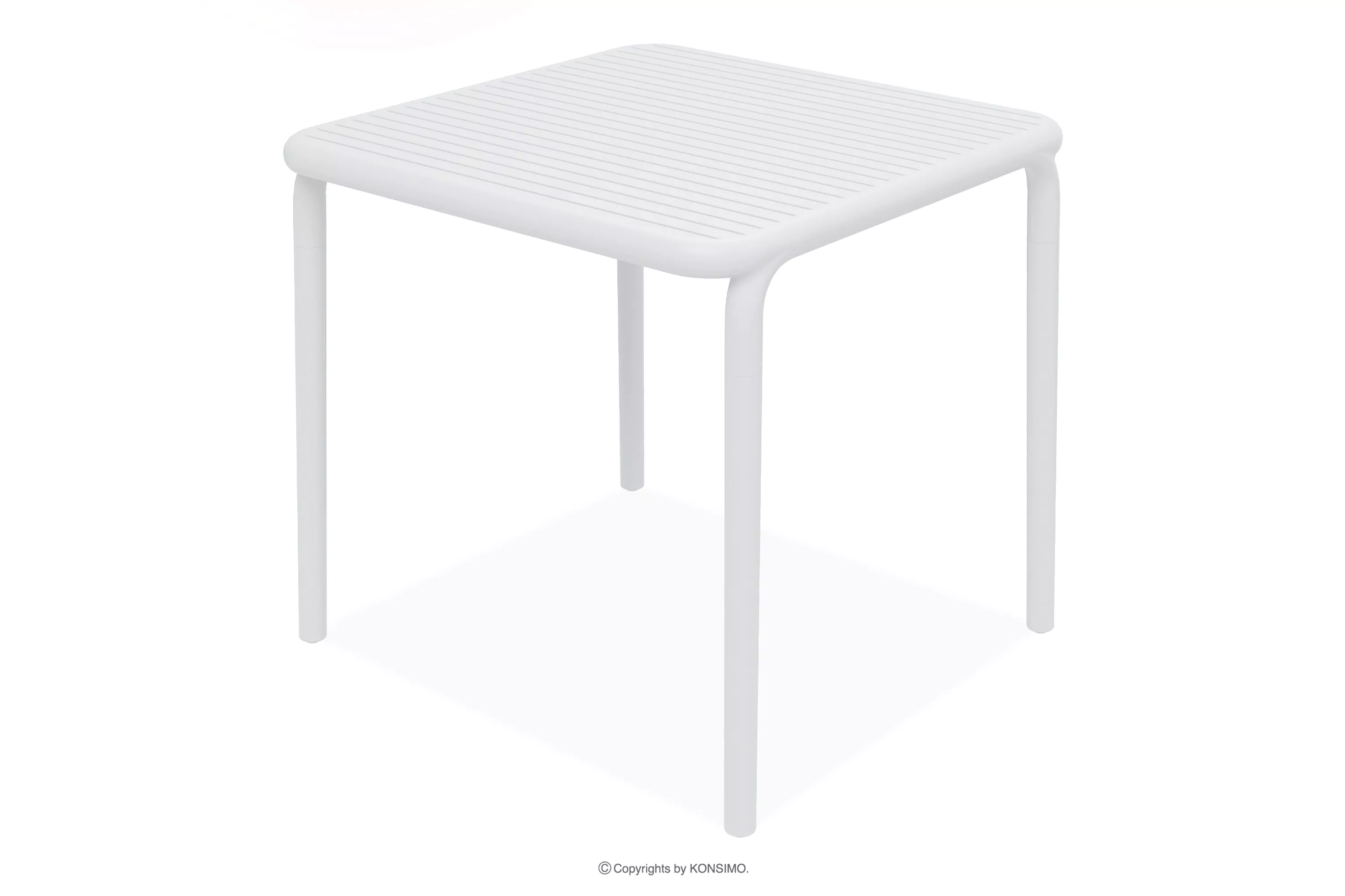 Stół ogrodowy polipropylen z włóknem szklanym biały FICCARI
