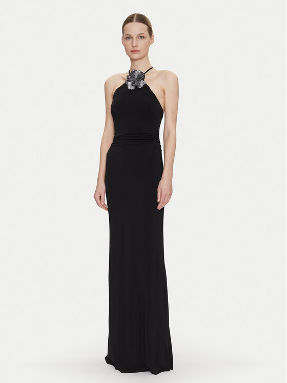 Guess Sukienka wieczorowa W5GK95 KCVG2 Czarny Slim Fit