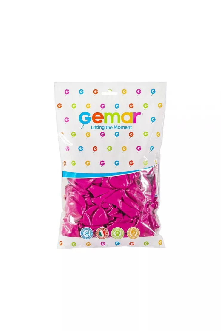 Balony pastelowe ciemnoróżowe