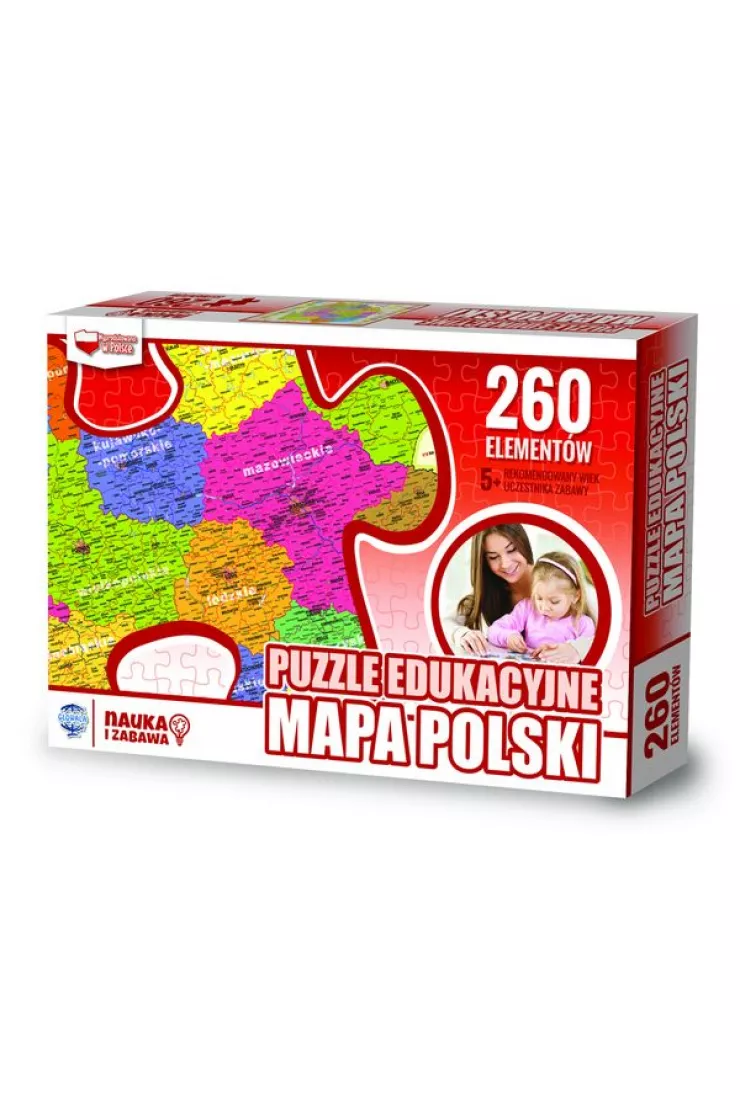 Puzzle 260 el. Mapa polski