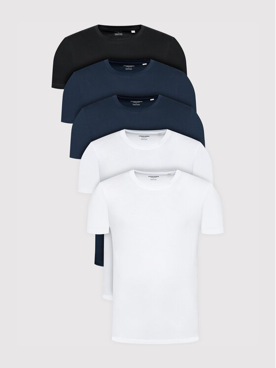 Jack & Jones Komplet t-shirtów Organic Basic 12191190 Kolorowy Regular Fit