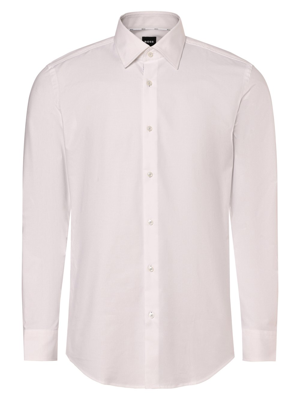 BOSS Koszula męska - Easy-iron - H-HANK-kent-C6-242 Mężczyźni Slim Fit Bawełna biały, 44