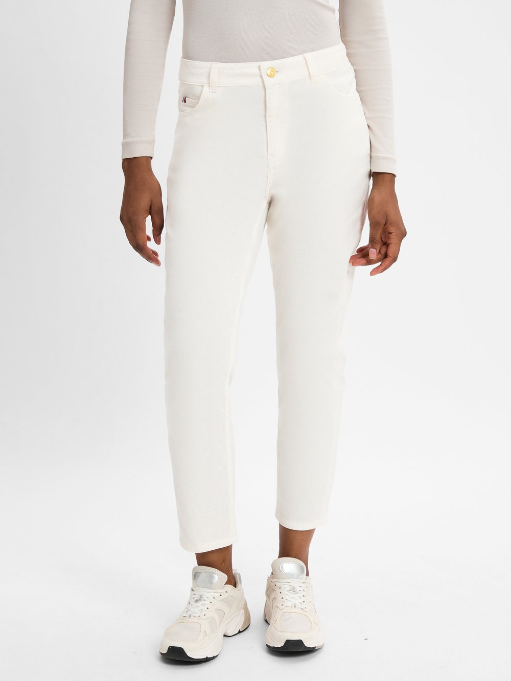 Tommy Hilfiger Spodnie Kobiety Sztruks biały, 36