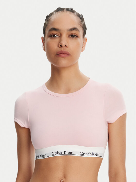 Calvin Klein Underwear T-Shirt LV00QF7213 Różowy Slim Fit