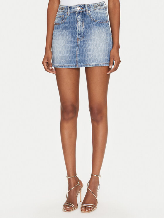 MET Spódnica jeansowa M10 127GNB Niebieski Regular Fit