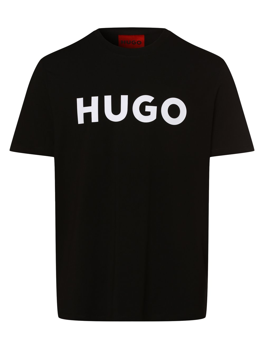 HUGO T-shirt męski Mężczyźni Dżersej czarny, M