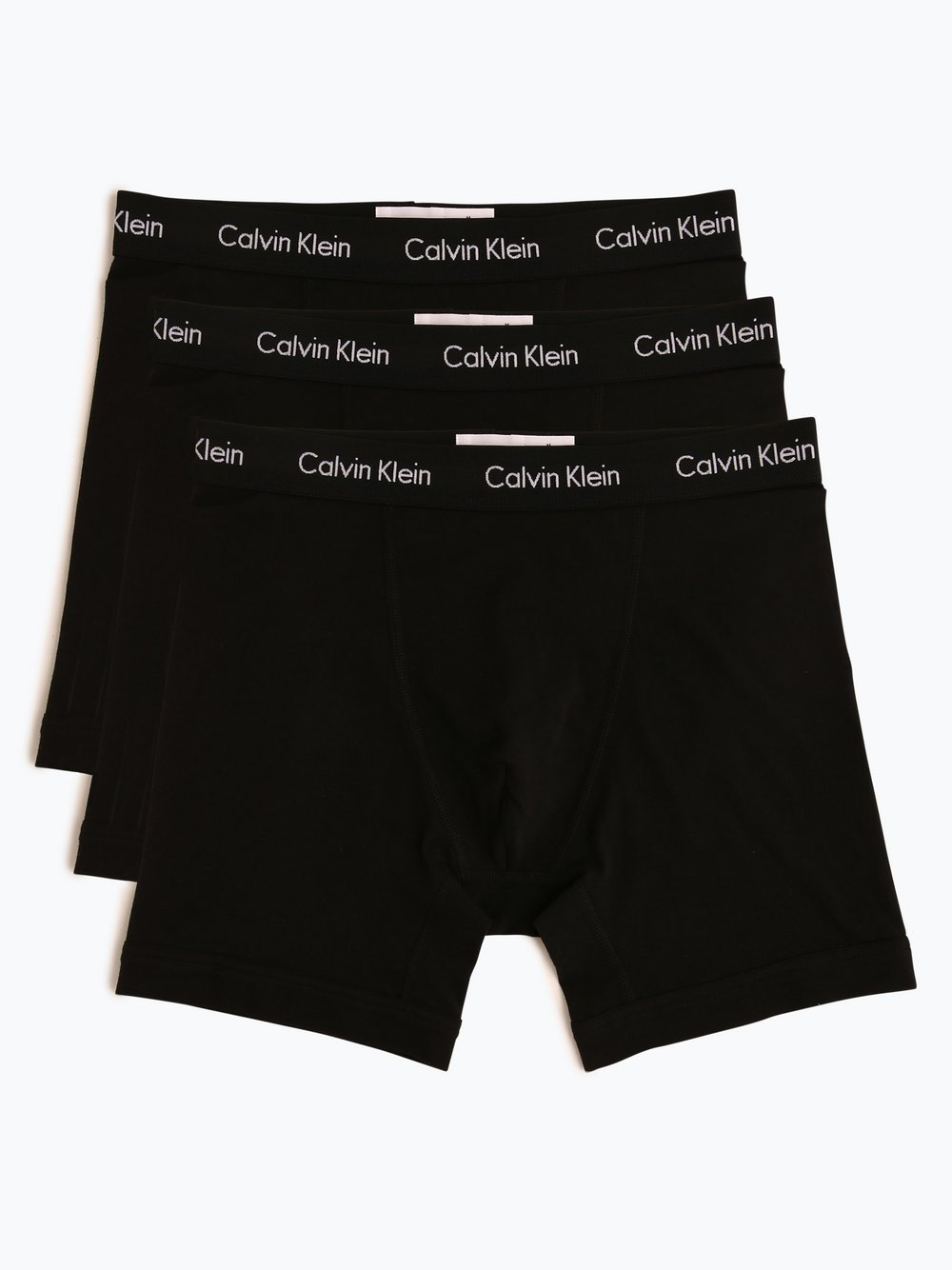 Calvin Klein Obcisłe bokserki pakowane po 3 szt. Mężczyźni Bawełna czarny, S