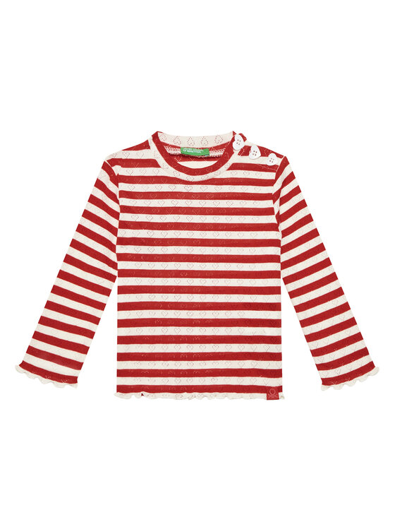 United Colors Of Benetton Bluzka 33LQG10J7 Czerwony Regular Fit
