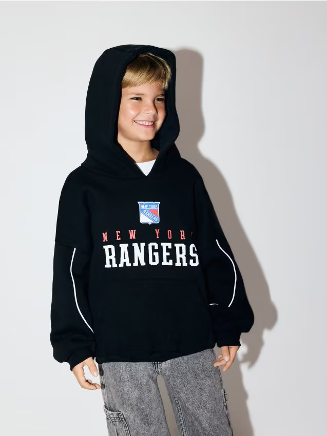 Reserved - Bawełniana bluza NHL New York Rangers - czarny