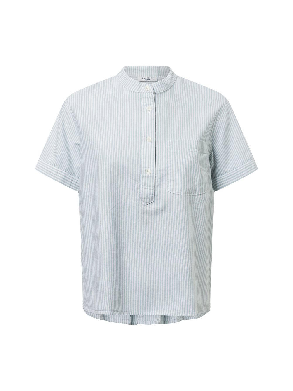 Marc O'Polo Denim Bluzka damska z krótkim rękawem Kobiety Bawełna niebieski, S