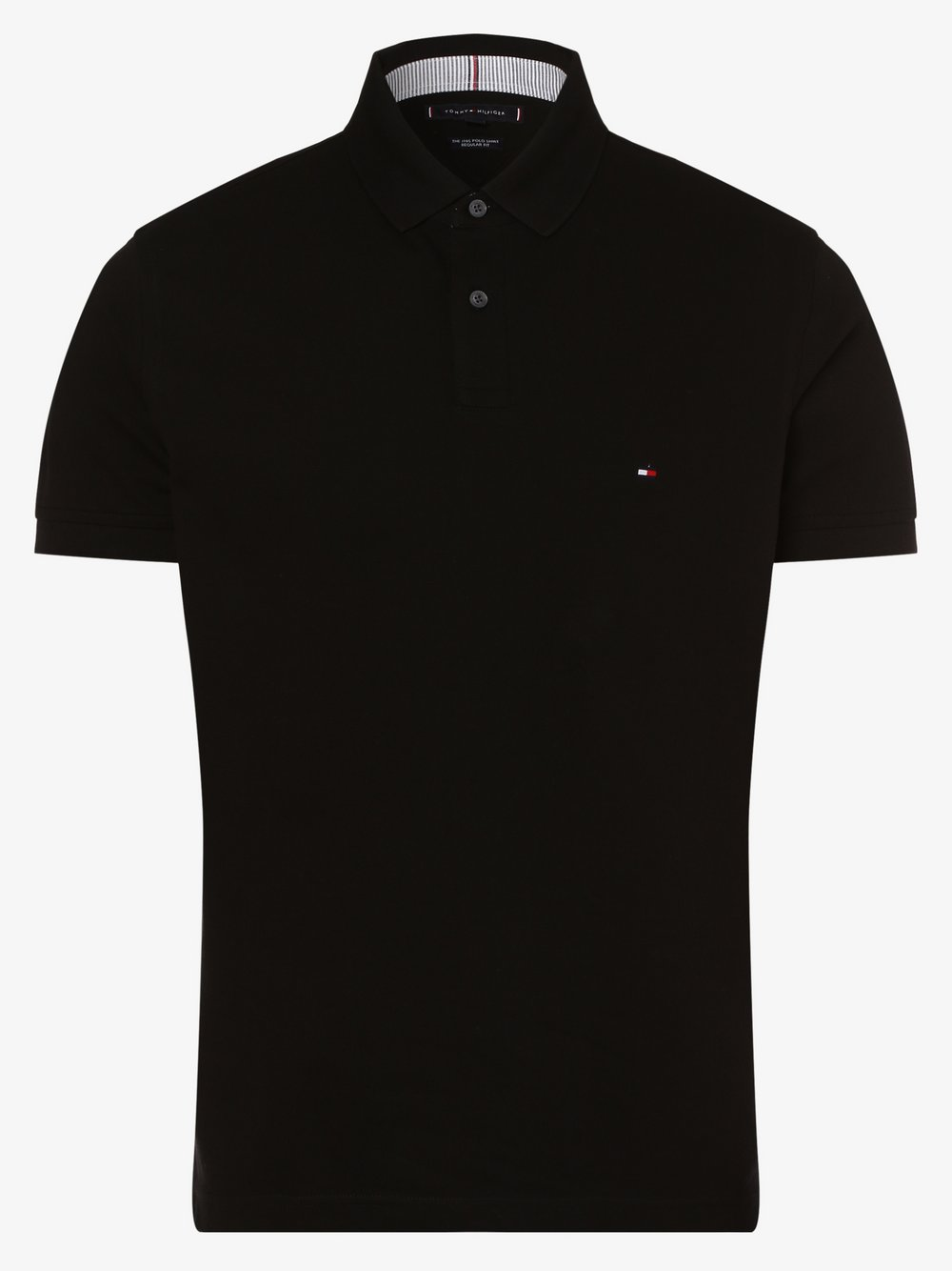 Tommy Hilfiger Męska koszulka polo Mężczyźni Bawełna czarny, L