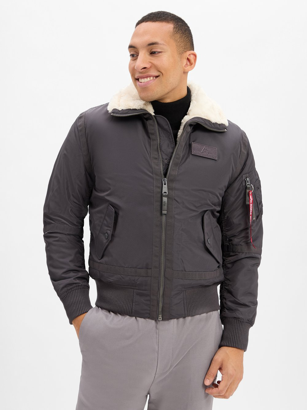 Alpha Industries Kurtka męska Mężczyźni Sztuczne włókno czarny, XL