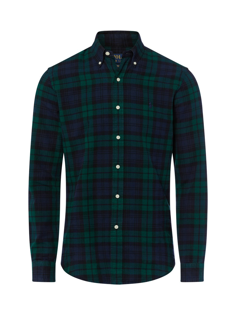 Polo Ralph Lauren Męska koszula flanelowa Mężczyźni Modern Fit Bawełna niebieski|zielony, M