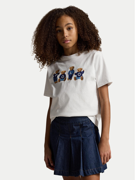 Polo Ralph Lauren T-Shirt 313A11851001 Biały Regular Fit
