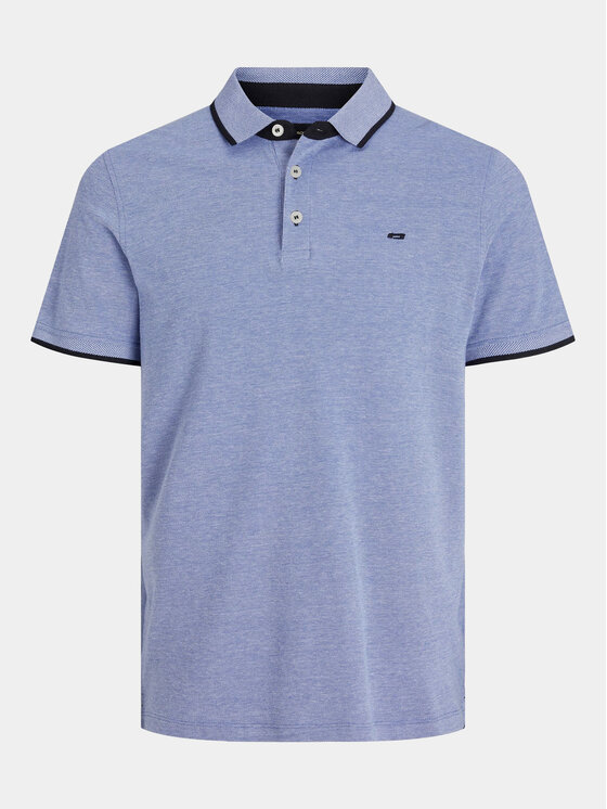 Jack & Jones Polo Paulos 12136668 Niebieski Slim Fit