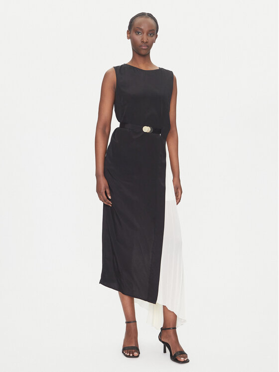 Simona Corsellini Sukienka koktajlowa P25CPAB01001 Kolorowy Slim Fit