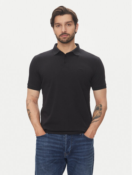Lindbergh Polo 30-404020 Czarny Relaxed Fit