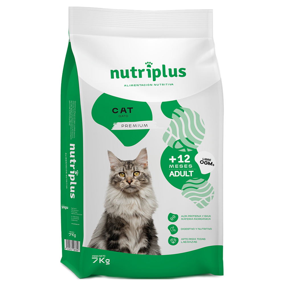 5% taniej! Nutriplus, karma sucha, 2 kg / 7 kg - Cat Adult, 7 kg