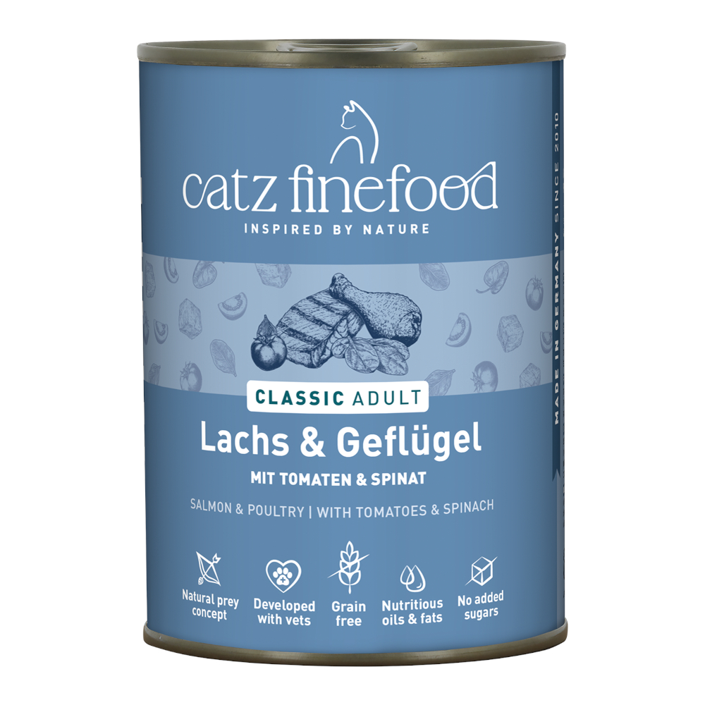 Korzystny pakiet catz finefood, 12 x 400 g - Śledź z krewetkami