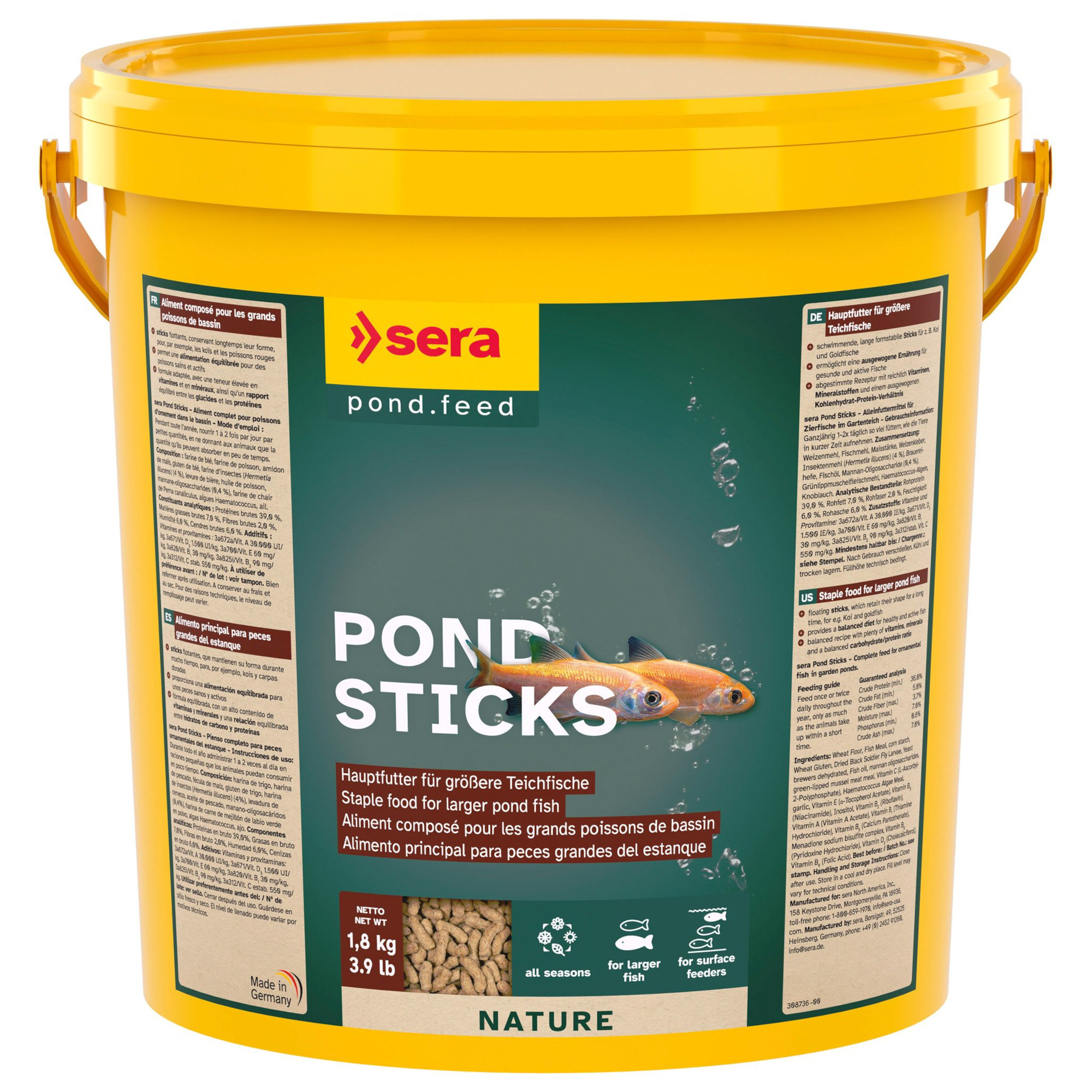 sera Pond Granulat Nature - 10 l