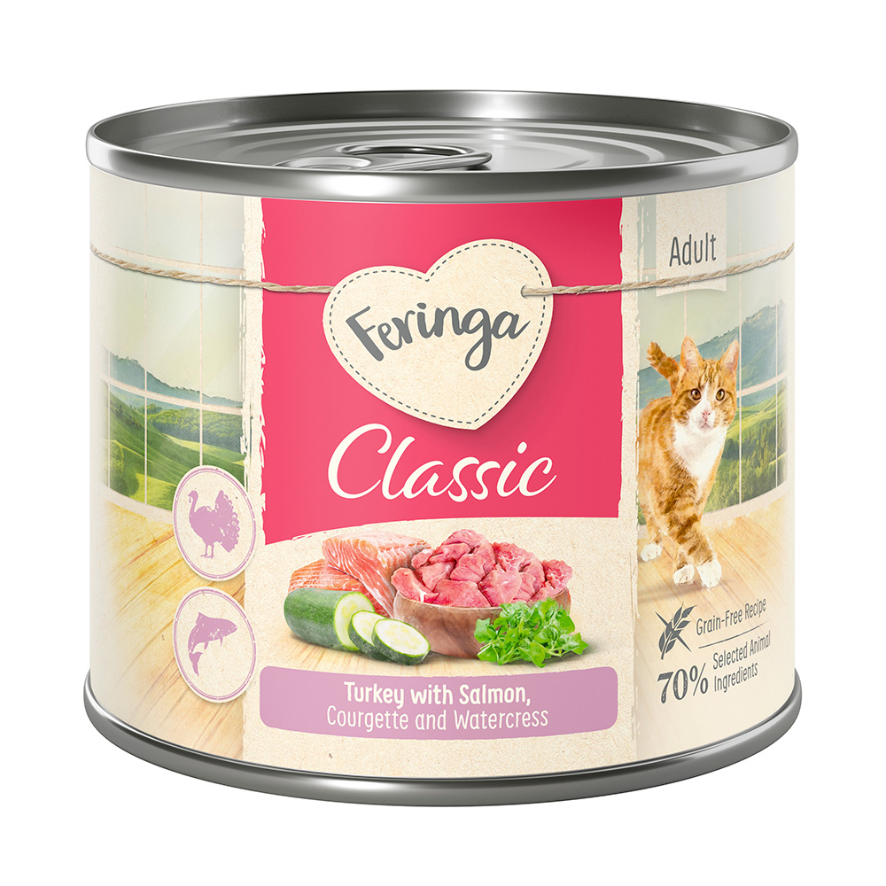 Korzystny pakiet Feringa Classic Meat Menu, 12 x 200 g - Łosoś i indyk