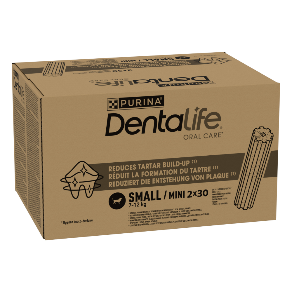 PURINA Dentalife, codzienna pielęgnacja zębów dla małych psów - 60 sztuk (20 x 49 g)