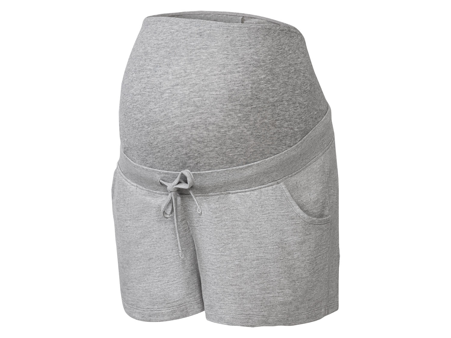 esmara® Szorty ciążowe z elastycznym pasem, z bawełną organiczną (XL(48/50), Szary)