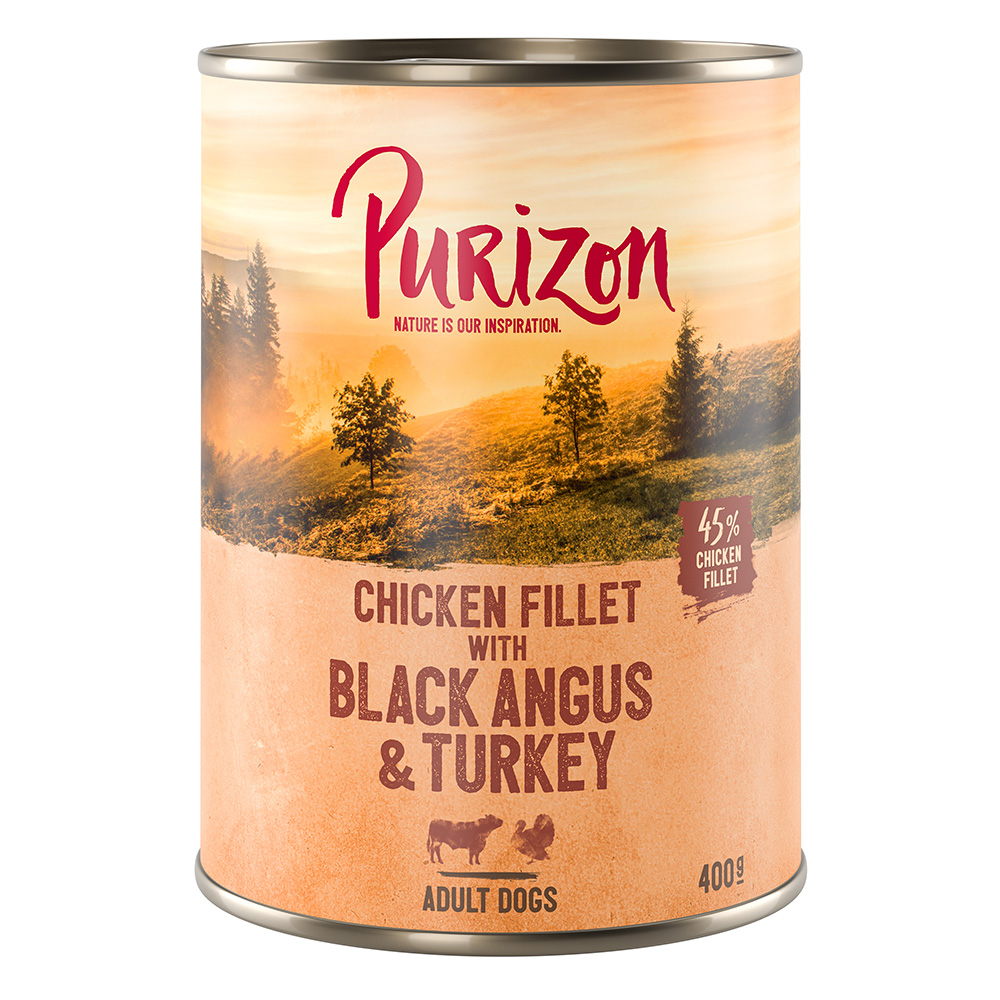 Purizon Original Adult, 6 x 400 g - Wołowina Black-Angus i indyk z batatami i żurawiną