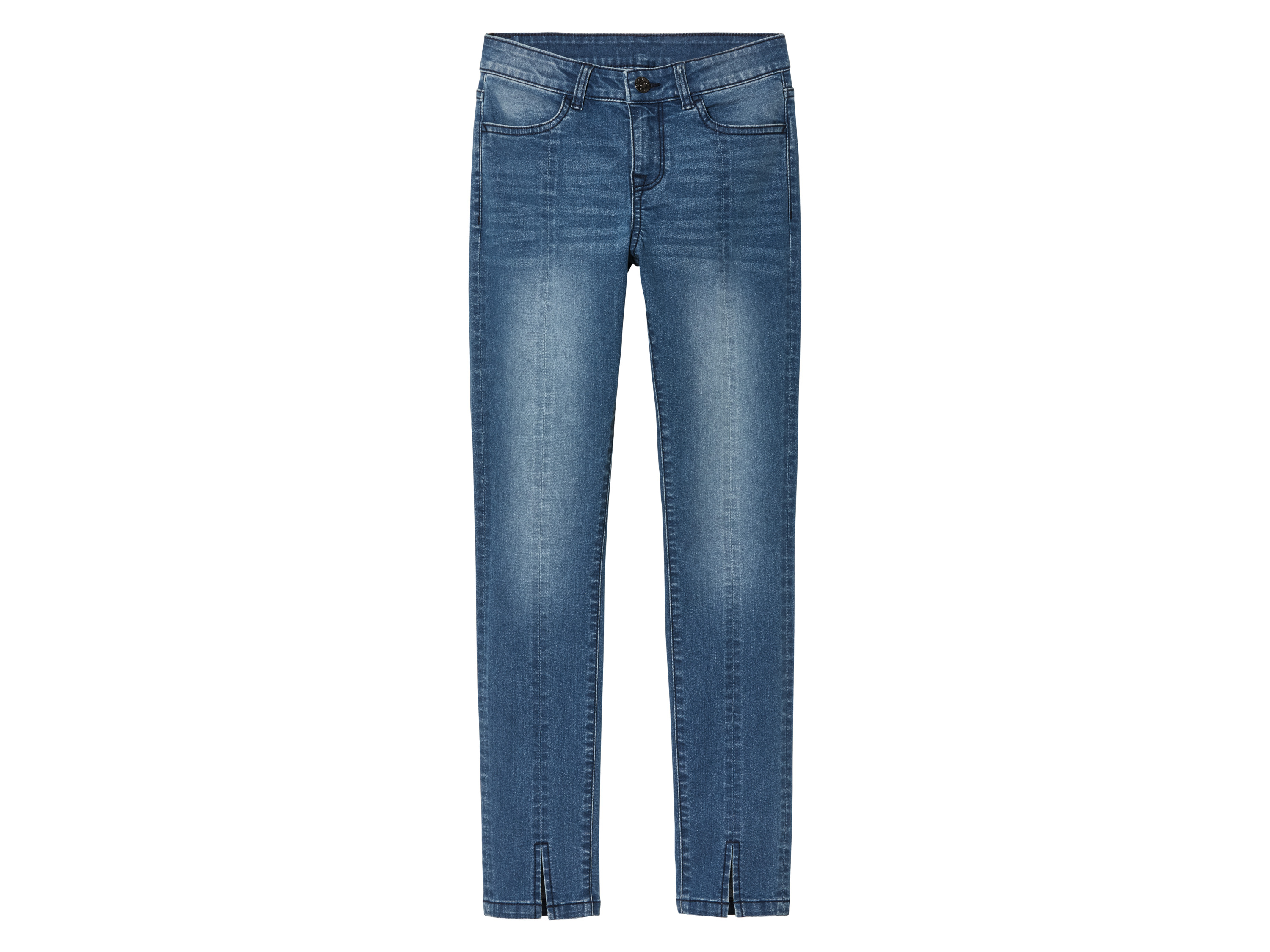 pepperts!® Jeansy dziewczęce, skinny fit (Niebieski, 140 cm) miniaturka