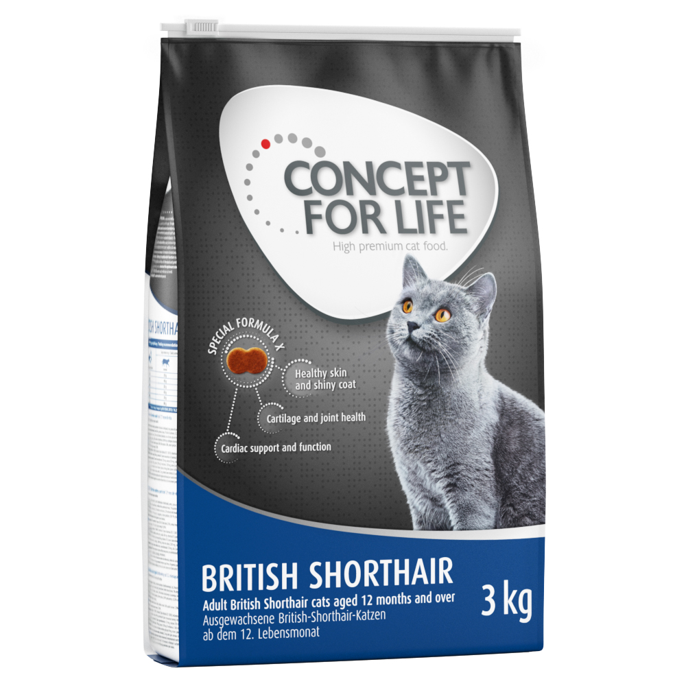 Concept for Life British Shorthair Adult - ulepszona receptura! - 3 x 3 kg