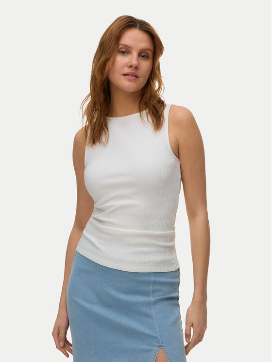 Vero Moda Top Ruby 10342997 Biały Slim Fit
