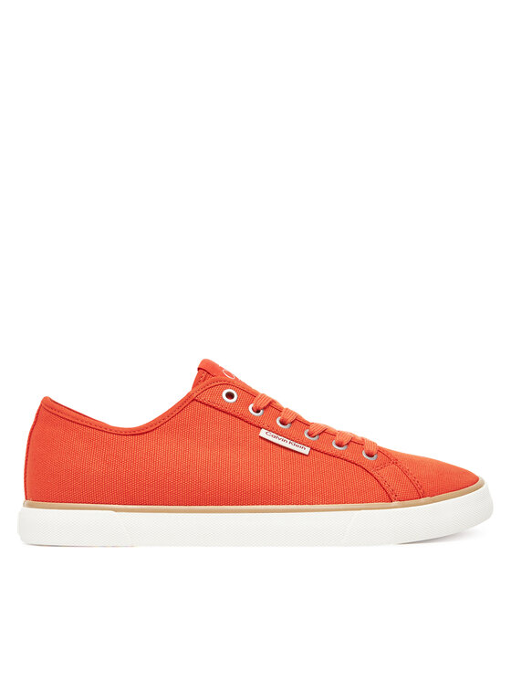 Calvin Klein Jeans Tenisówki Ess Vulc Low Mg Cv YM0YM01301 Pomarańczowy