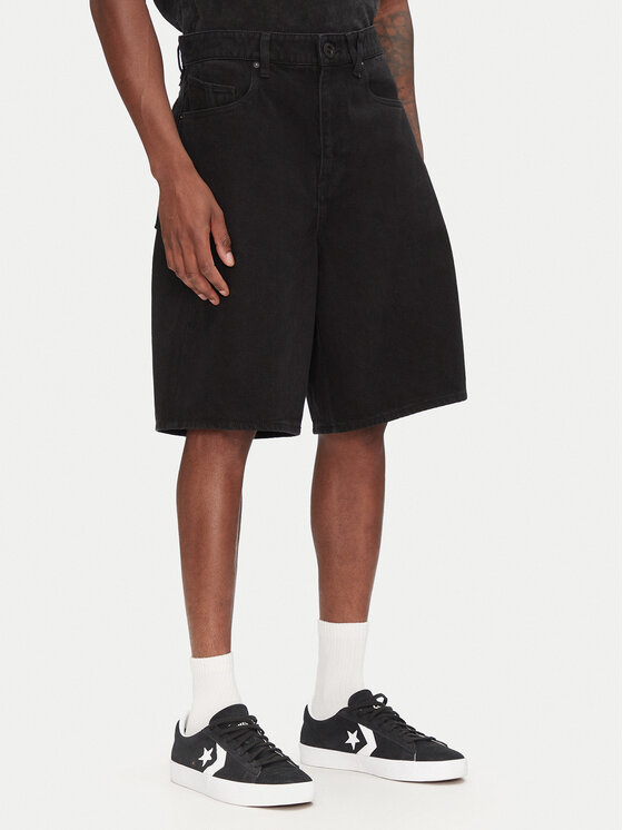 Volcom Szorty jeansowe Billow A2012200 Czarny Relaxed Fit
