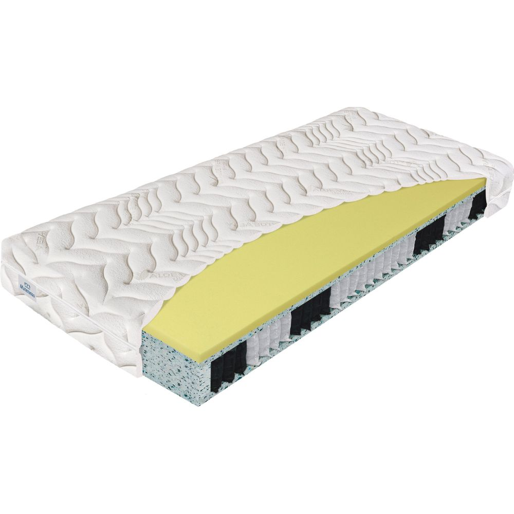 Materac Pocket Visco Materasso 160x200 cm sprężyny kieszeniowe, H3 średnio twardy
