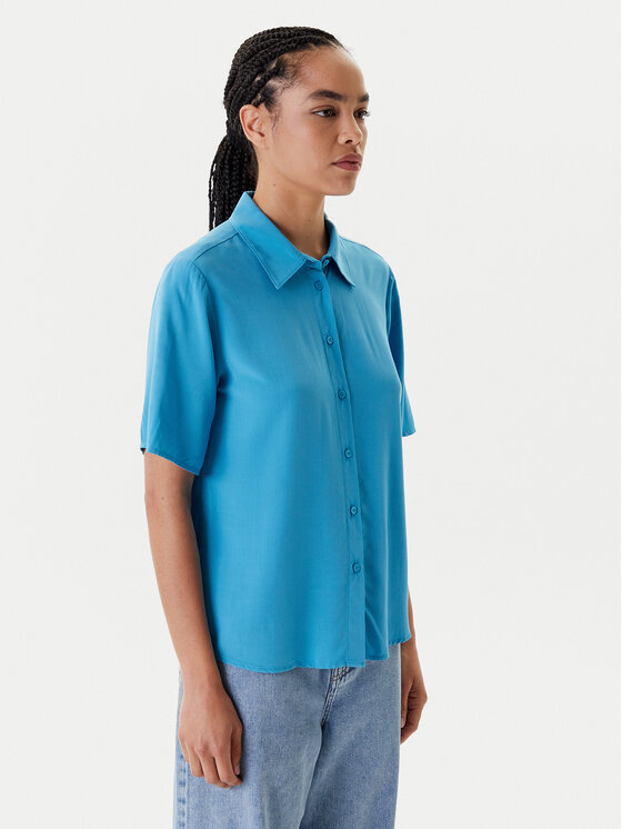 United Colors Of Benetton Koszula 5WPWDQ0B1 Niebieski Regular Fit