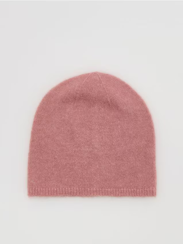 Reserved - Czapka beanie - brudny róż