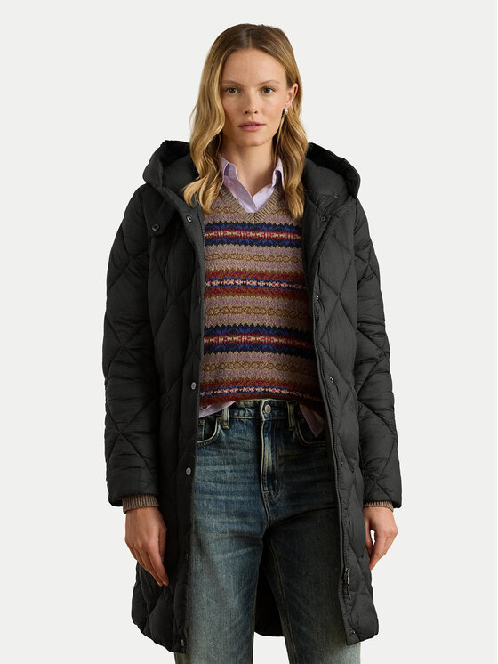 LAUREN RALPH LAUREN Kurtka puchowa 297P04087001 Czarny Regular Fit