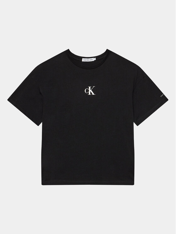 Calvin Klein Jeans T-Shirt IG0IG02136 Czarny Boxy Fit