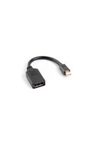 Adapter mini Displayport (M) -> DisplayPort (F) na kablu 10cm