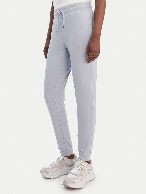 EA7 Emporio Armani Spodnie dresowe 8NTP66 TJ9RZ U9309 Błękitny Regular Fit