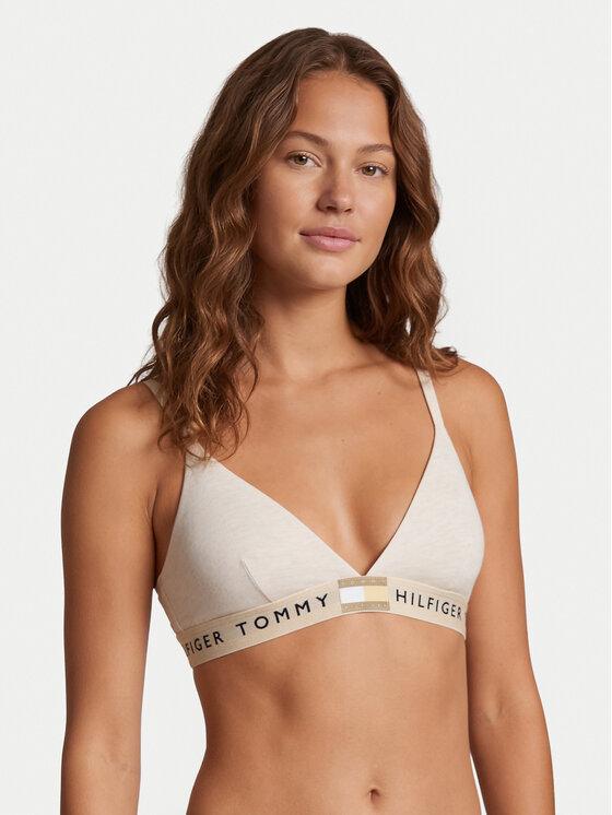 Tommy Hilfiger Biustonosz braletka UW0UW06040 Beżowy
